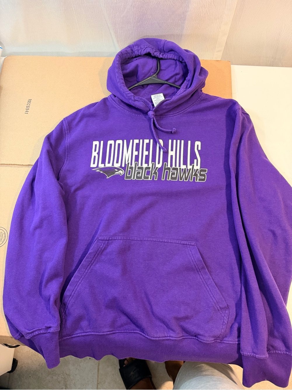 Bloomfield Hills Black Hawks Purple Hoodie